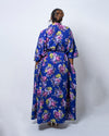 Gala Blue Floral Kimono Jacket