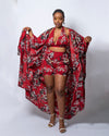 Gloria Red Floral Print Bralette