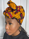 Doyin Yellow and Red Ankara Headwrap/Scarf