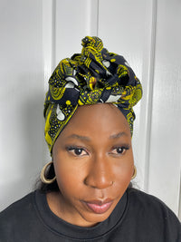 Zinati Orange Ankara Headwrap/Scarf