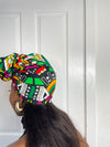 Juliana Yellow and Green Multicolored Ankara Headwrap/Scarf