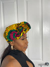 Tutu Yellow and Green Ankara Headwrap/Scarf