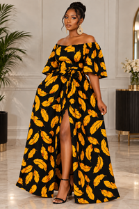 Niah Maxi Off shoulder dress