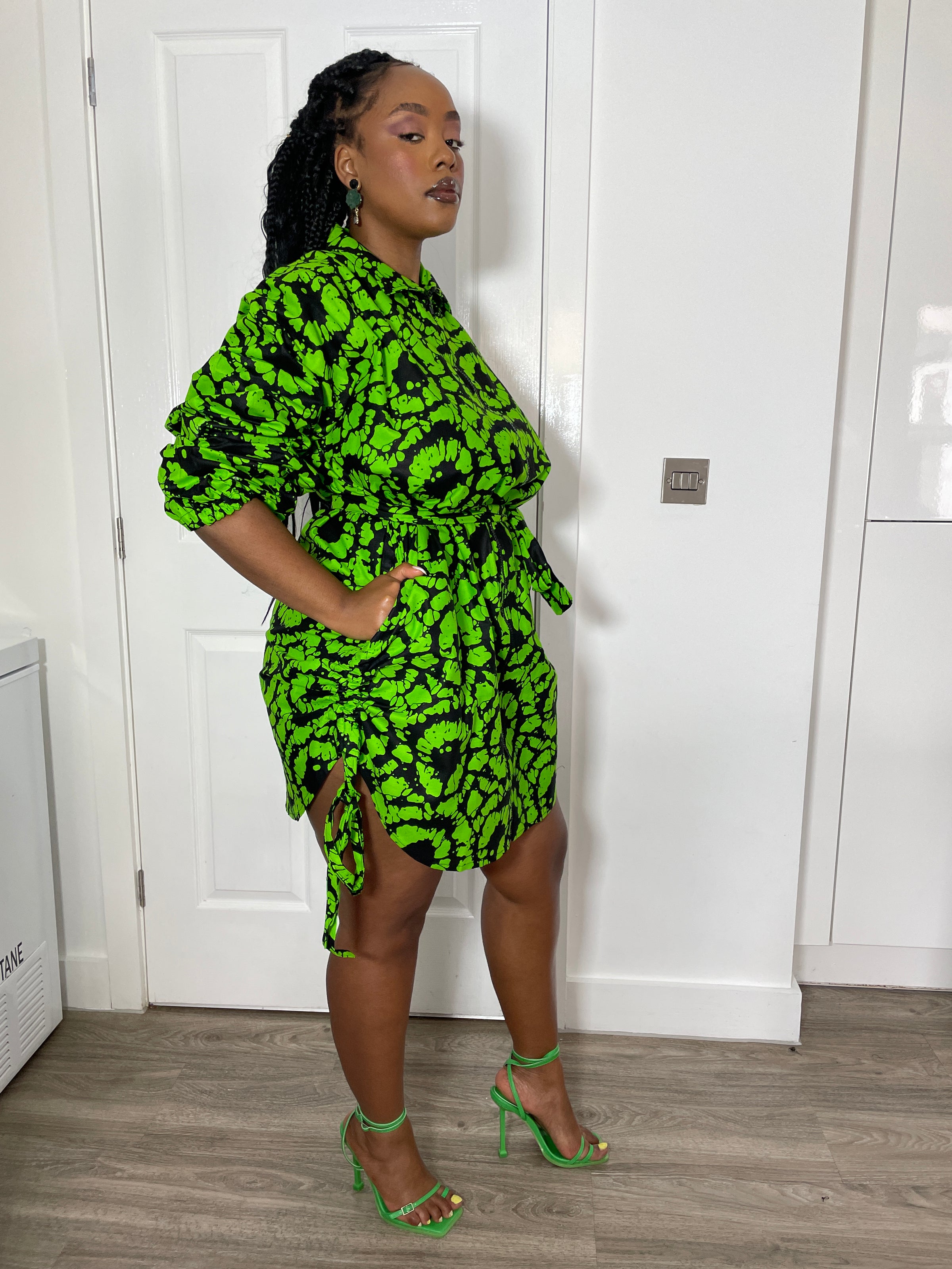 Line Ankara Design Dresses Irene Ankara Shirt Dress Green And Black African Print Line Ankara Design Dresses Irene Ankara Shirt Dress Green And Black African Print