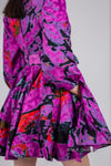 Bibi Ankara Mini Dress | Purple African Print