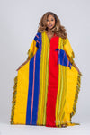 Eni Asooke Kaftan Bubu| Yellow Multicolor Pattern