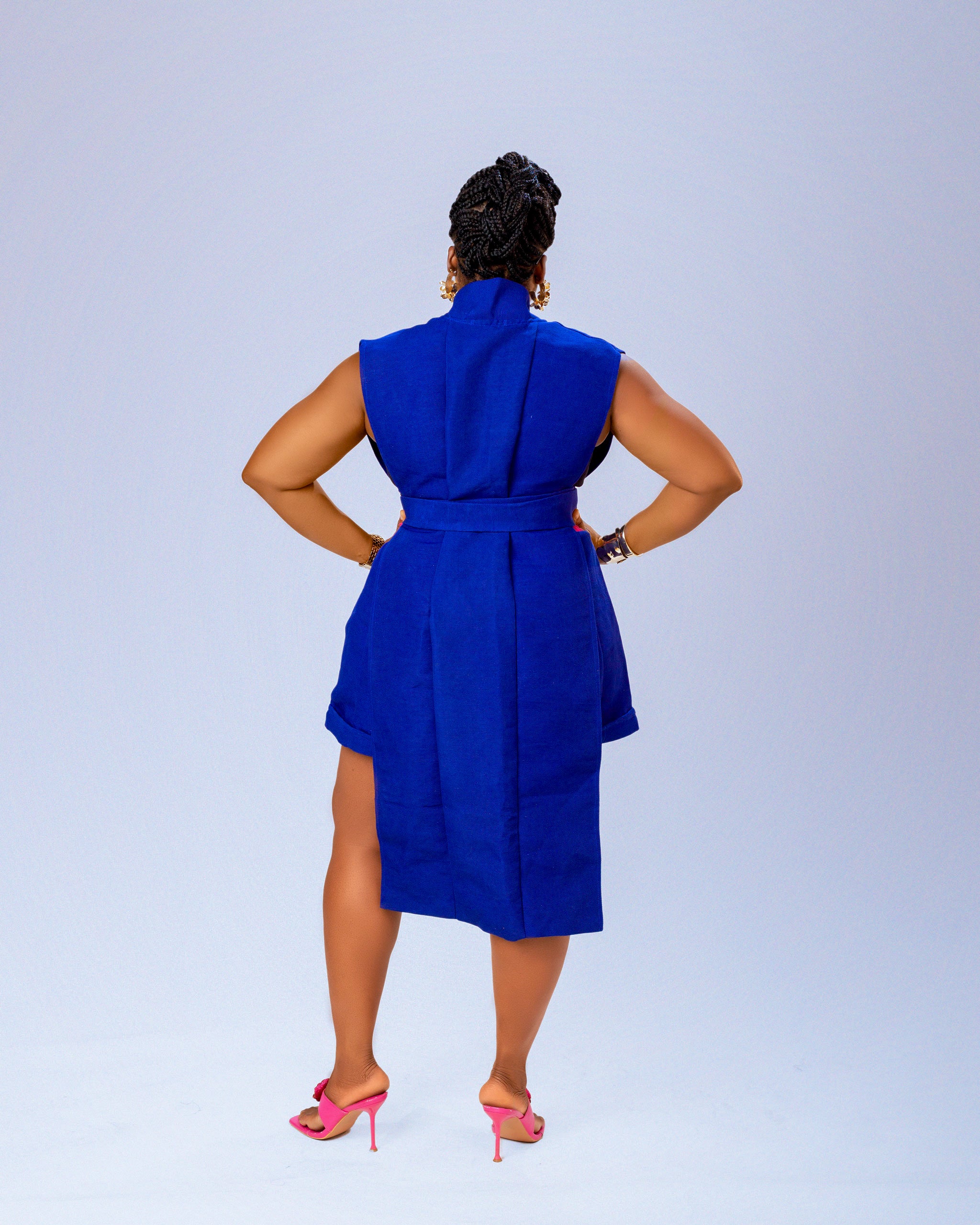 Banke Top | Blue and Pink Aṣọ Òkè