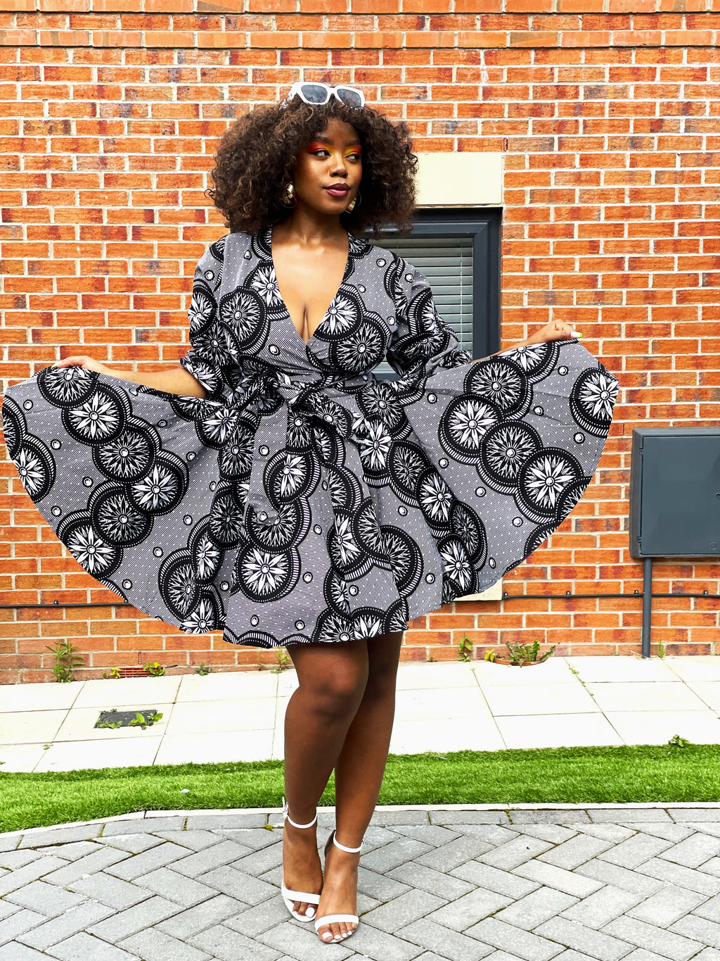 MUTHEU Velvet and Ankara Dress by fokfashion - Mid-length Dresses