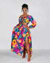 Camsy Ankara Crop Top | Pink and Yellow African Print