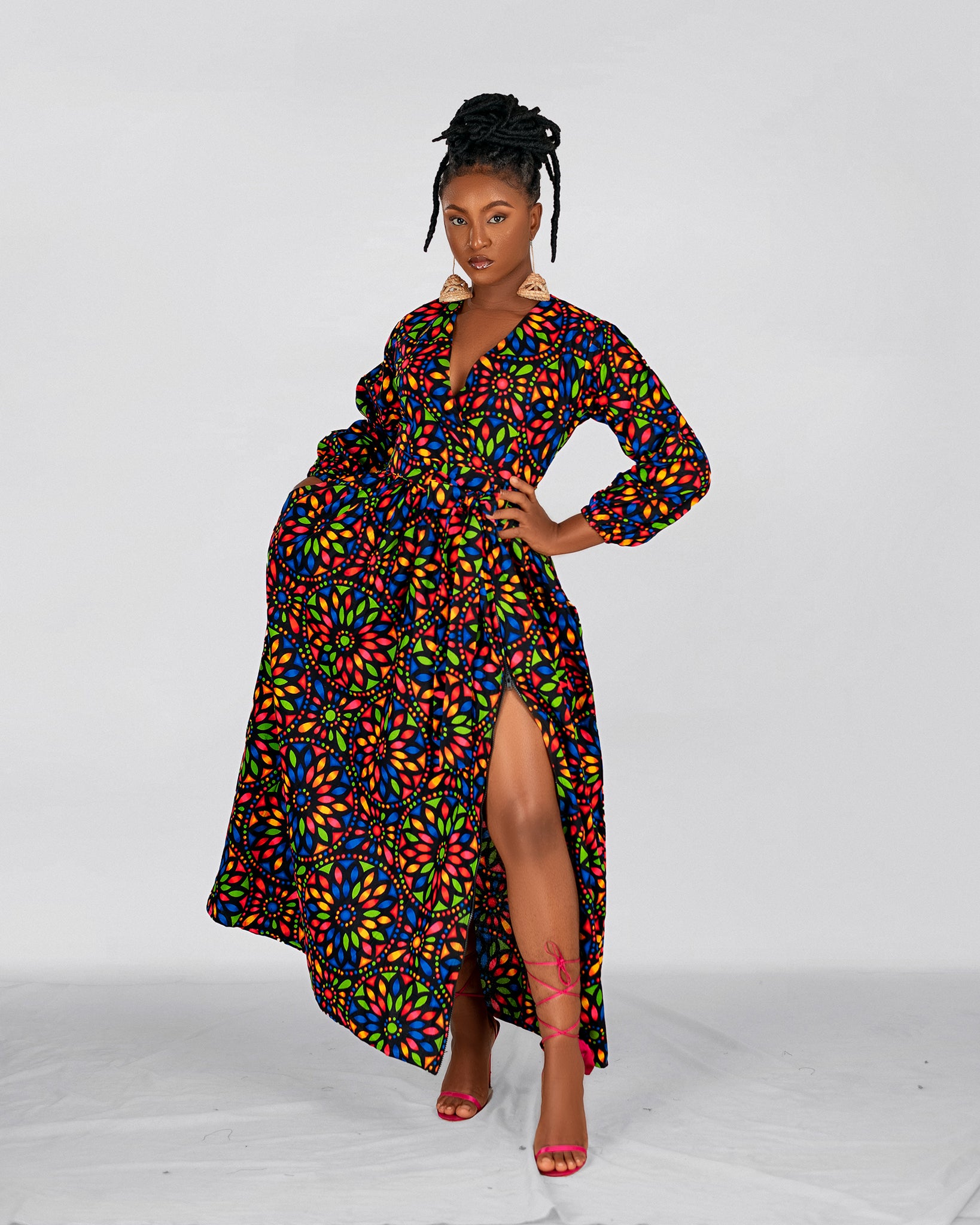 floral maxi dresses south africa Didi Ankara Maxi Dress |Yellow African Floral Print – M.A.DKollection