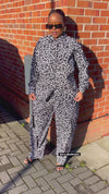Jayden Ankara Cargo Trouser | Black and White Print
