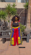 Tiwa Aso oke Cargo Trouser | Multi Color