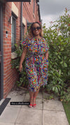 Thalia Culotte | Multicolored Print