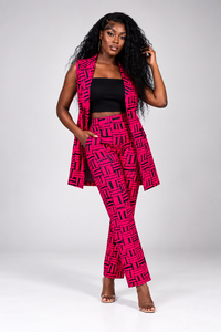 Bibi Ankara Jacket | Pink African Print