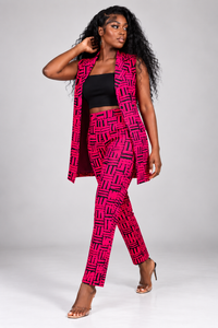 Bibi Ankara Jacket | Pink African Print