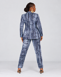 Gilia Ankara Jacket | Black and White African Print