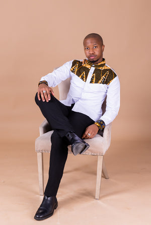 Tayo Mixed Print Men Shirt