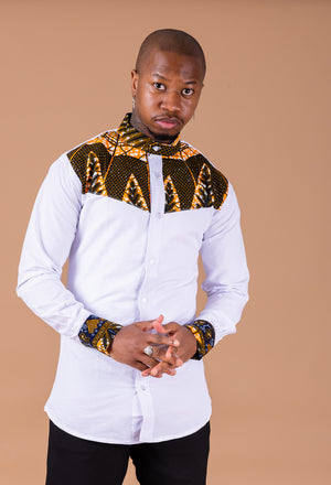 Tayo Mixed Print Men Shirt