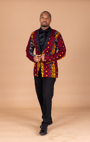 Chinedu Ankara Men Blazer
