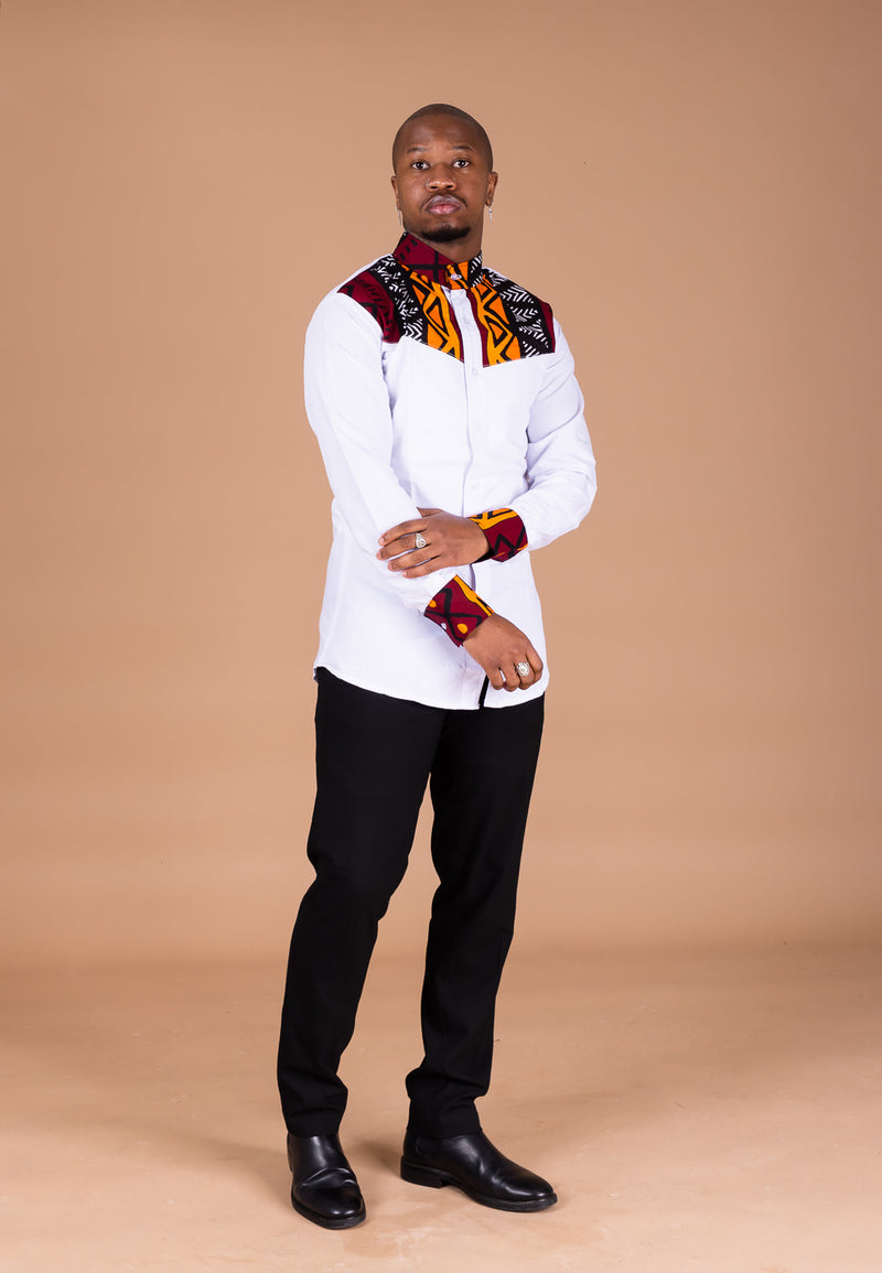 Chinedu Mixed Print Men Shirt