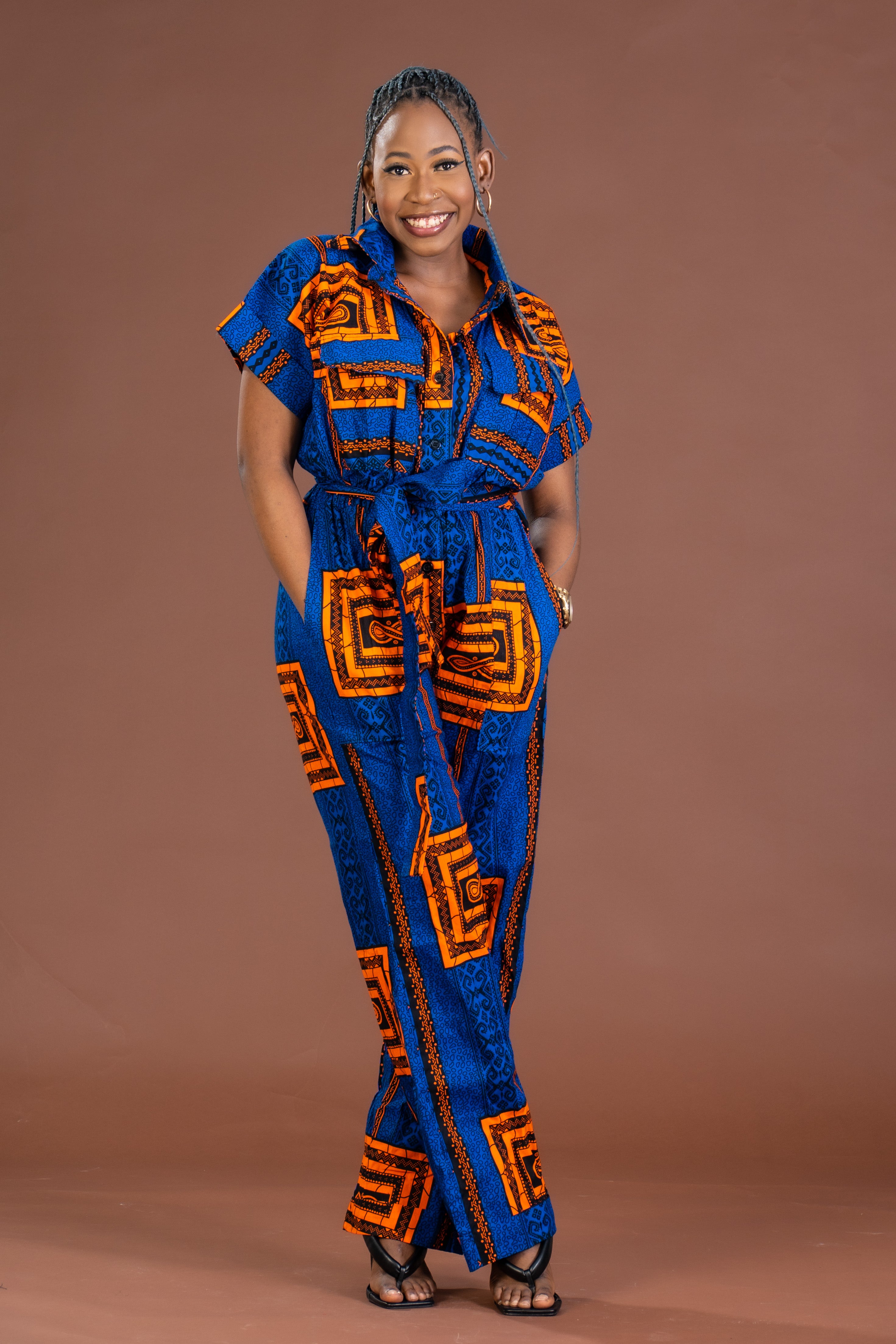 Blue and orange jumpsuit 2025