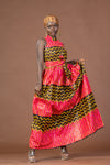 Caroline Ankara Maxi Dress | Yellow and Pink African Print