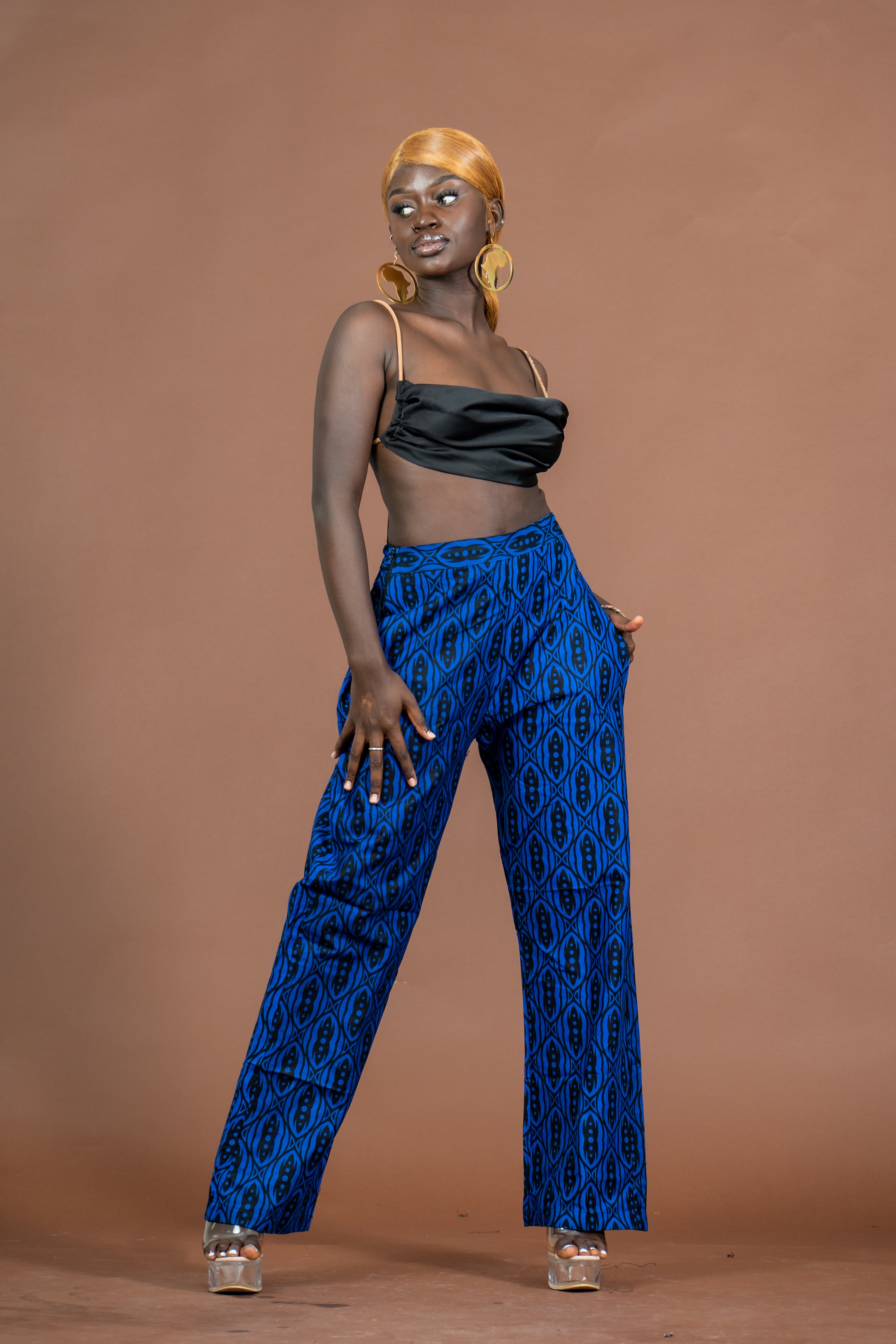 High waist ankara pants deals