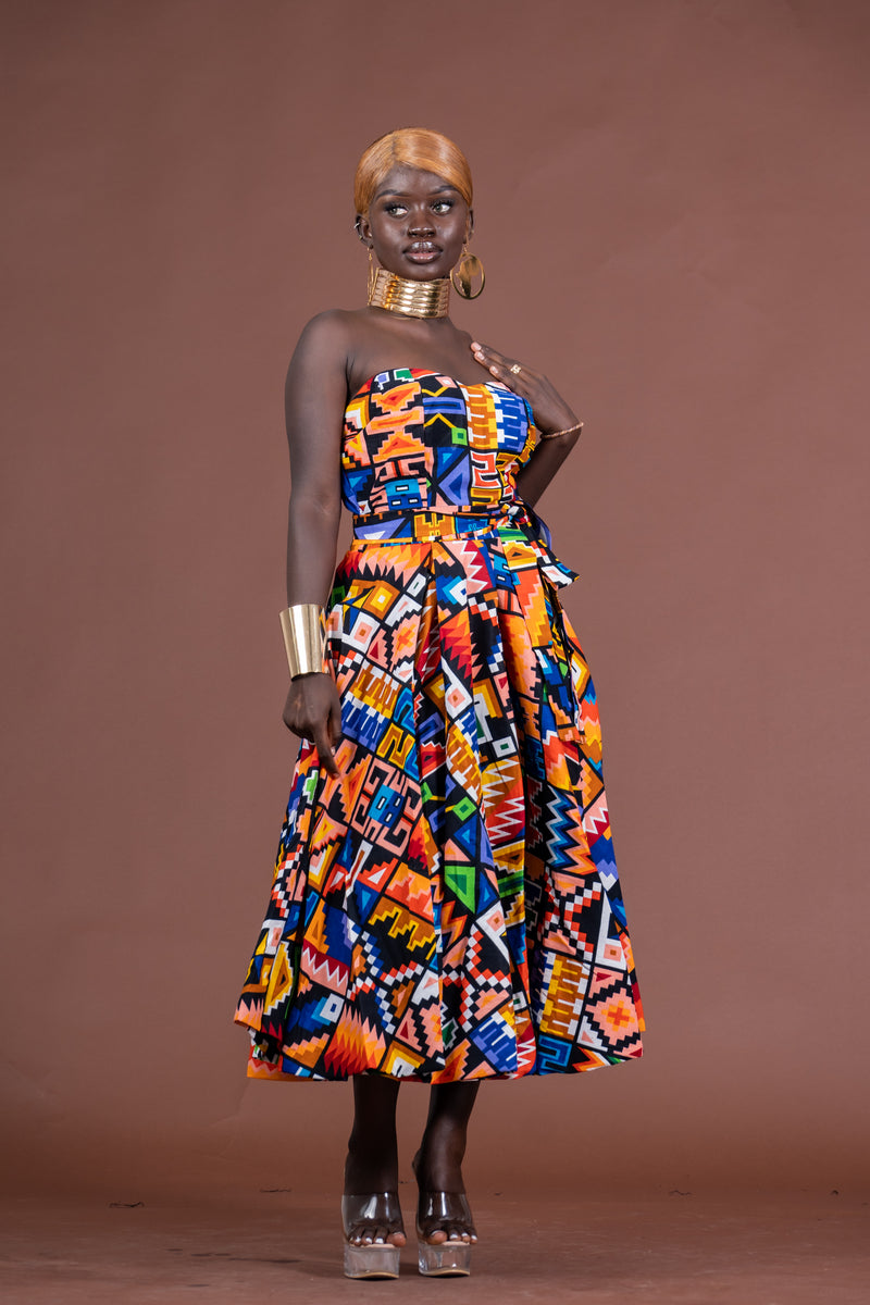 Teni Strapless Midaxi Dress