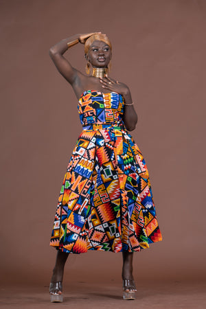 Teni Strapless Midaxi Dress