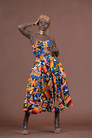 Teni Strapless Midaxi Dress