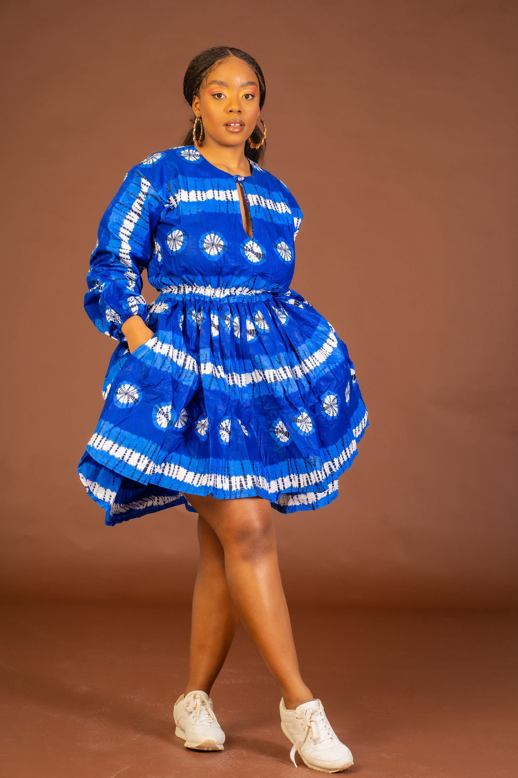 Scarlet Ankara Midi Dress