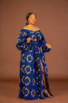 Aliyah Ankara Crop Top | Blue African Print