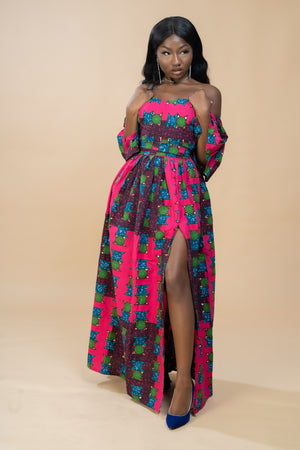 Tolu Off shoulder Maxi Dress