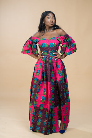 Tolu Off shoulder Maxi Dress