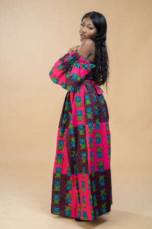 Tolu Off shoulder Maxi Dress