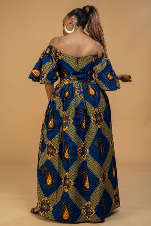 Taylor Off shoulder Maxi Dress