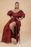 Tade Off shoulder Maxi Dress
