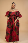 Tade Off shoulder Maxi Dress