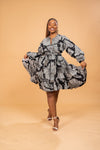 Saylor Ankara Midi Dress | African Print
