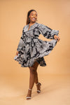 Saylor Ankara Midi Dress | African Print