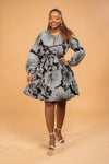 Saylor Ankara Midi Dress | African Print