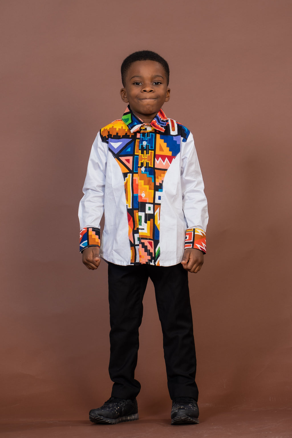 Tobit Mixed Print Boy Shirt