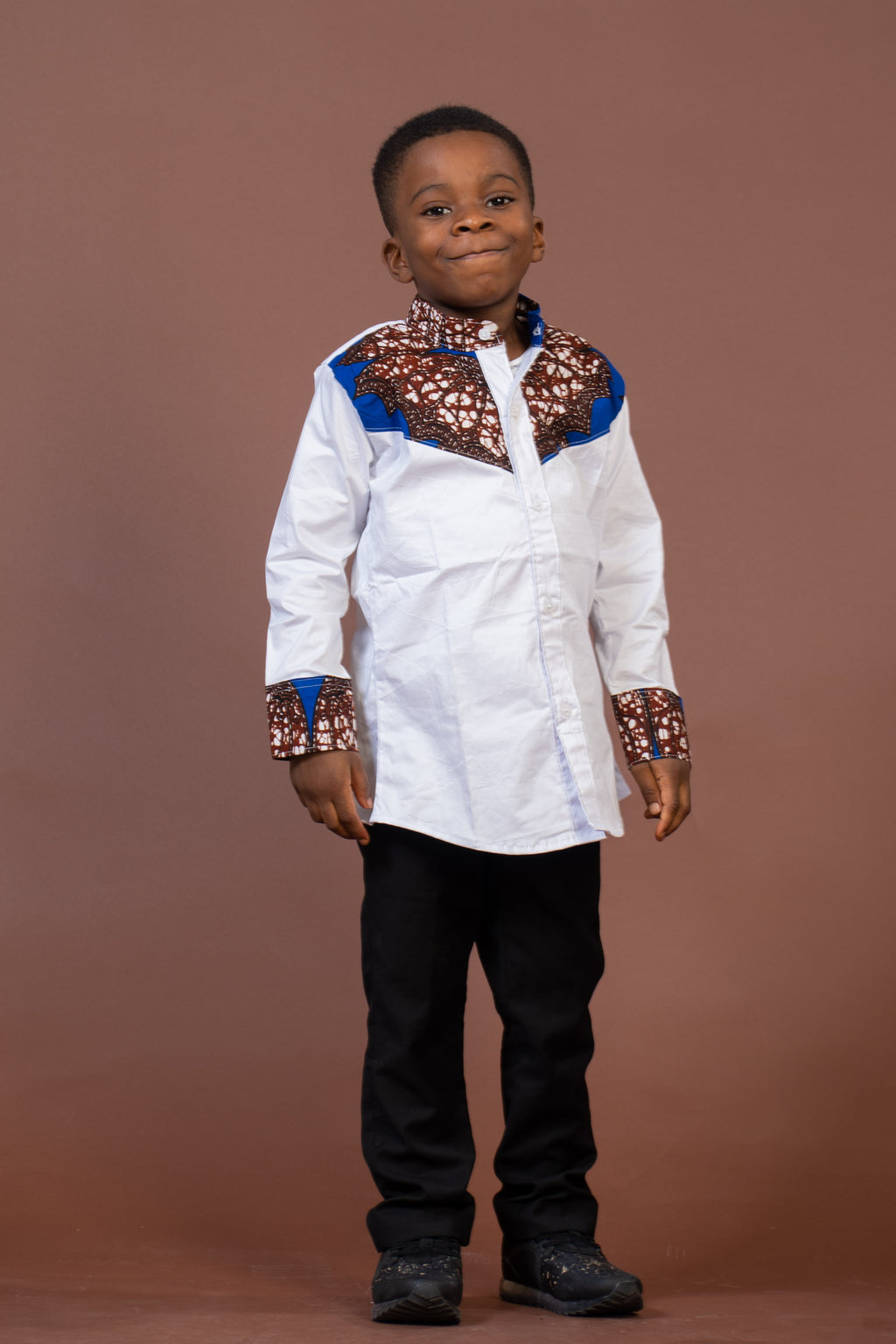 Timi Mixed Print Boy Shirt