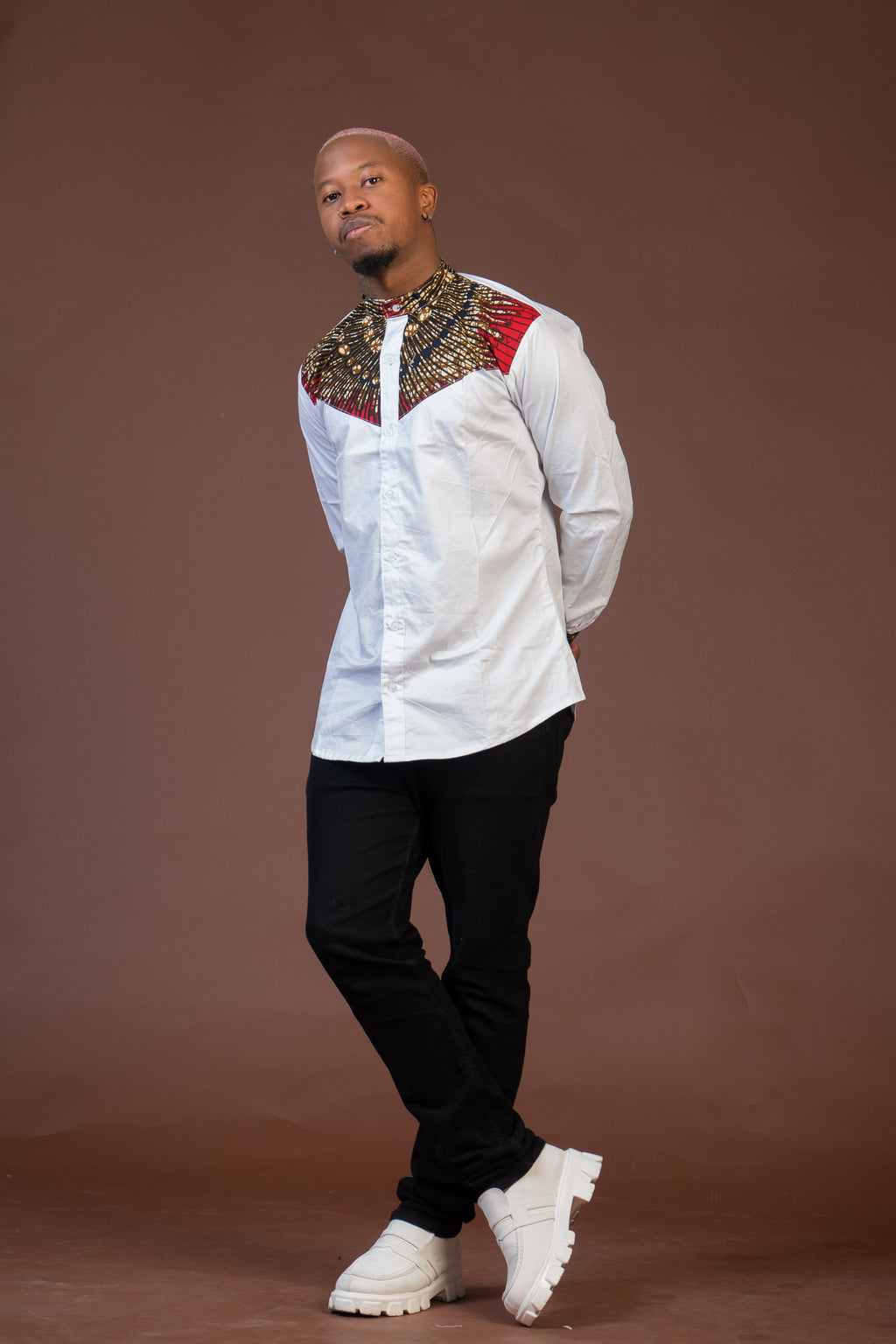 Colton Mixed Print Men Shirt