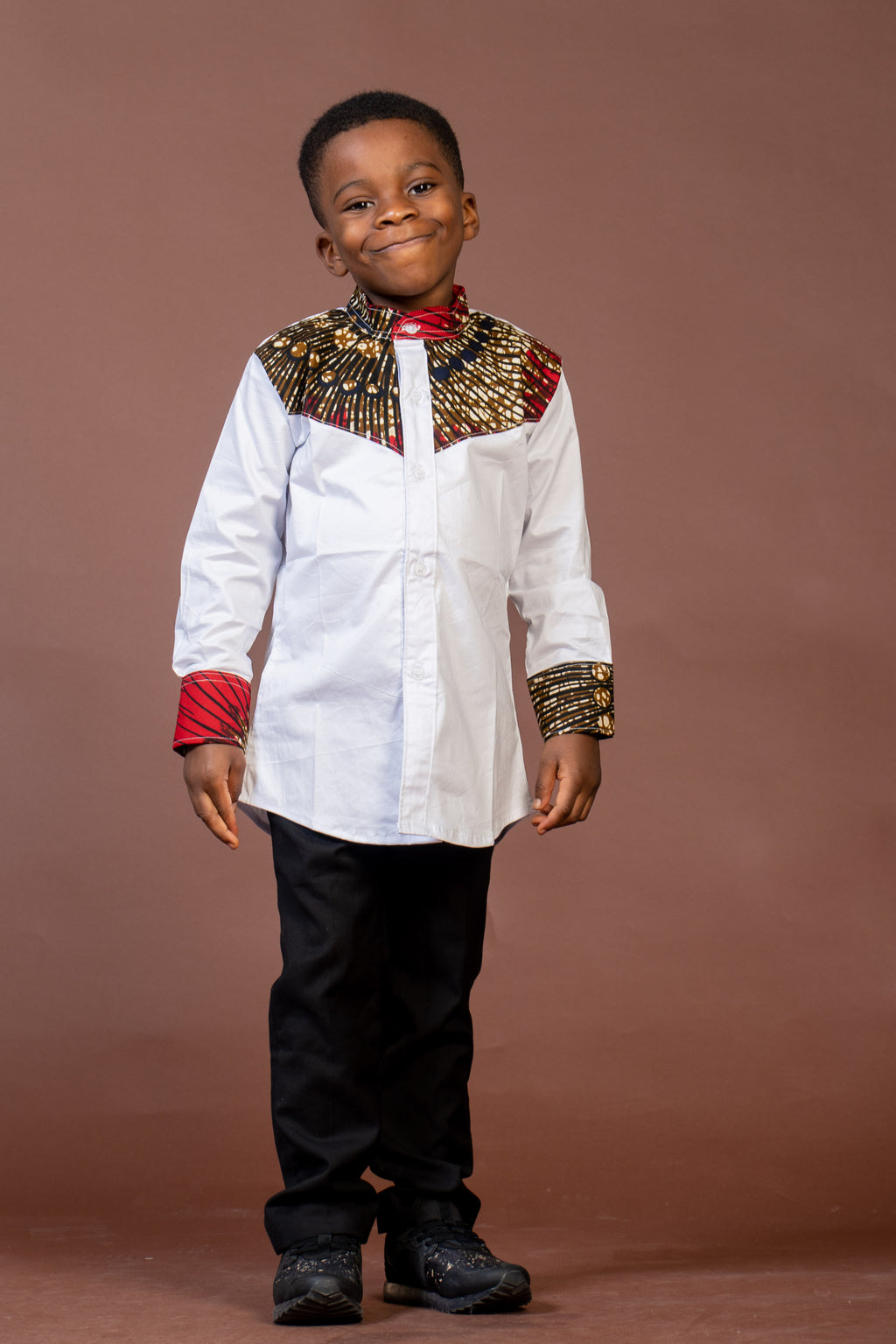 Colton Mixed Print Boy Shirt