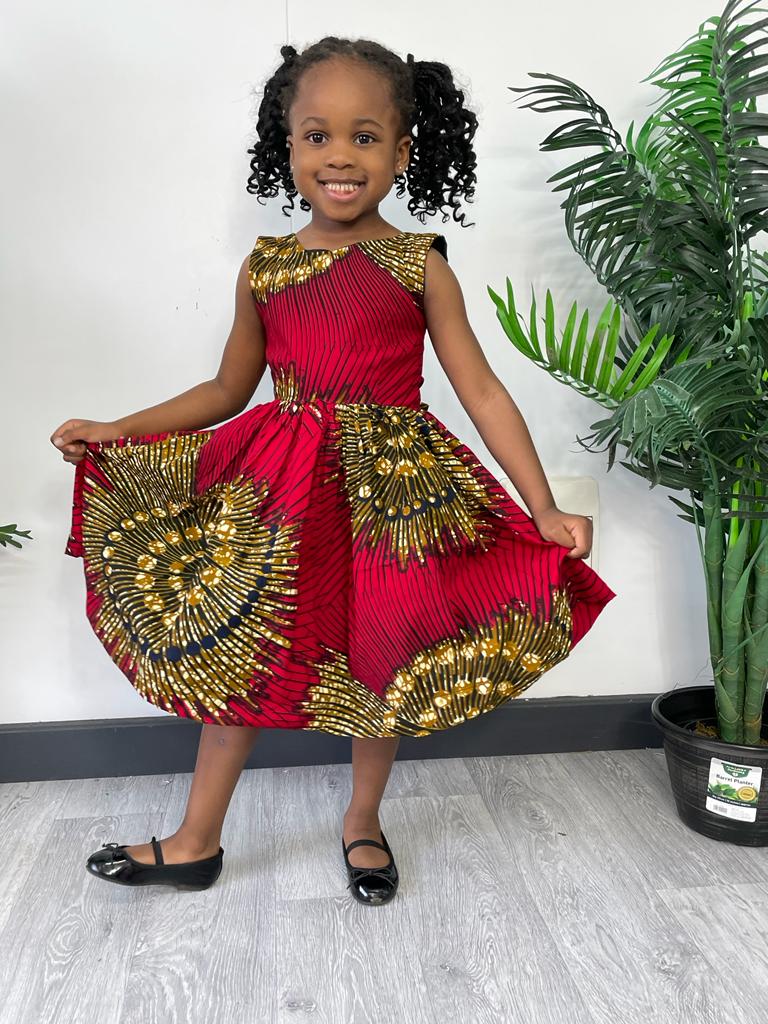 Raina girls Ankara dress M.A.DKollection Raina girls Ankara dress M.A.DKollection