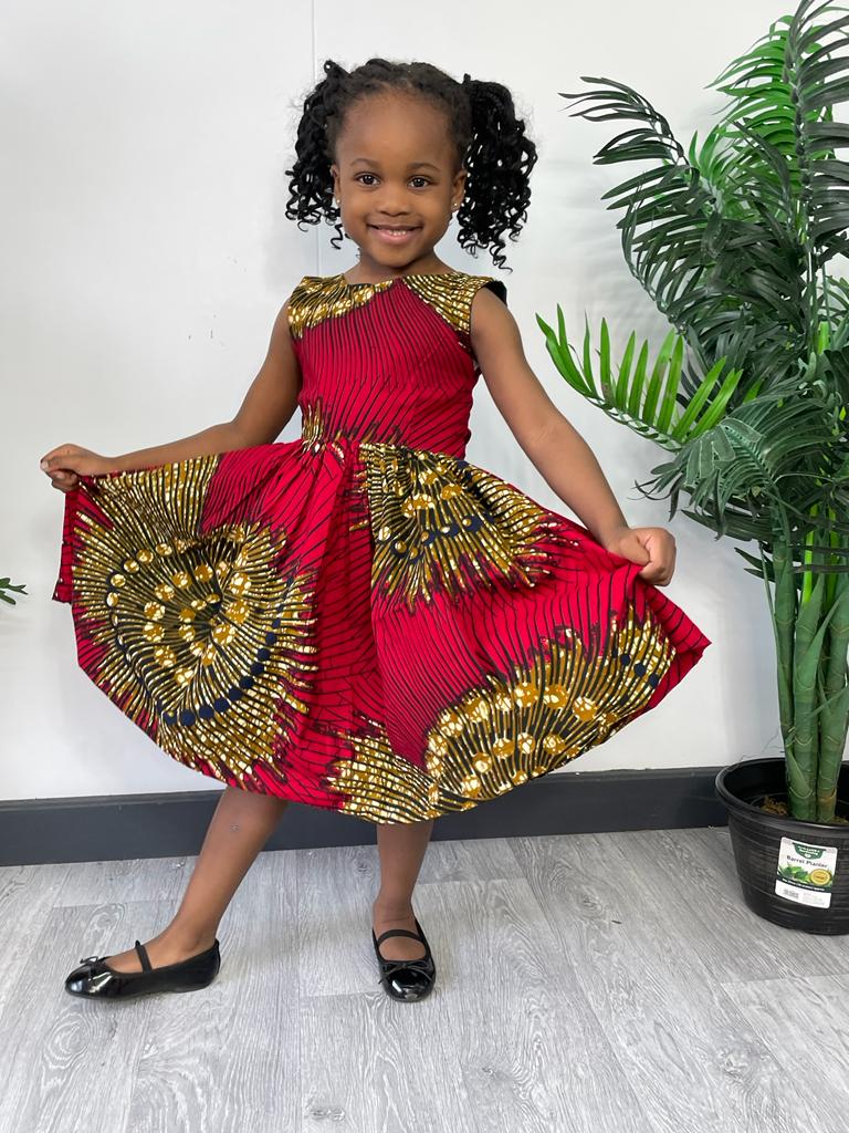 Raina girls Ankara dress M.A.DKollection Raina girls Ankara dress M.A.DKollection