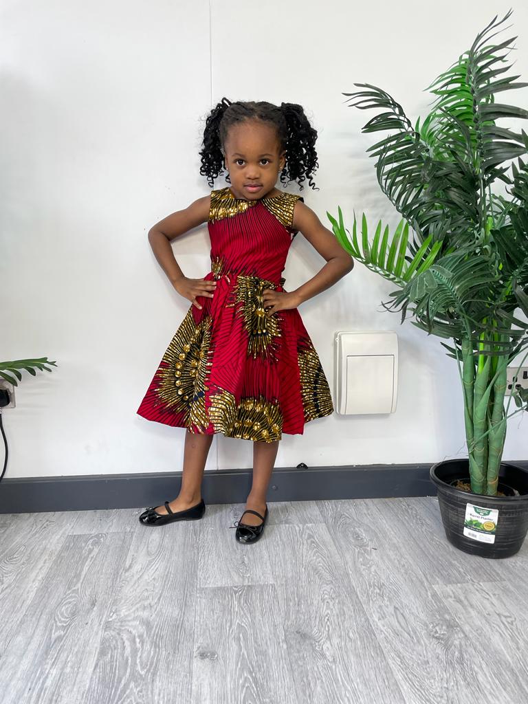 Raina girls Ankara dress M.A.DKollection Raina girls Ankara dress M.A.DKollection