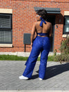 Gigi Ankara Crop Top | Blue African Print