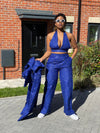 Gigi Ankara Crop Top | Blue African Print